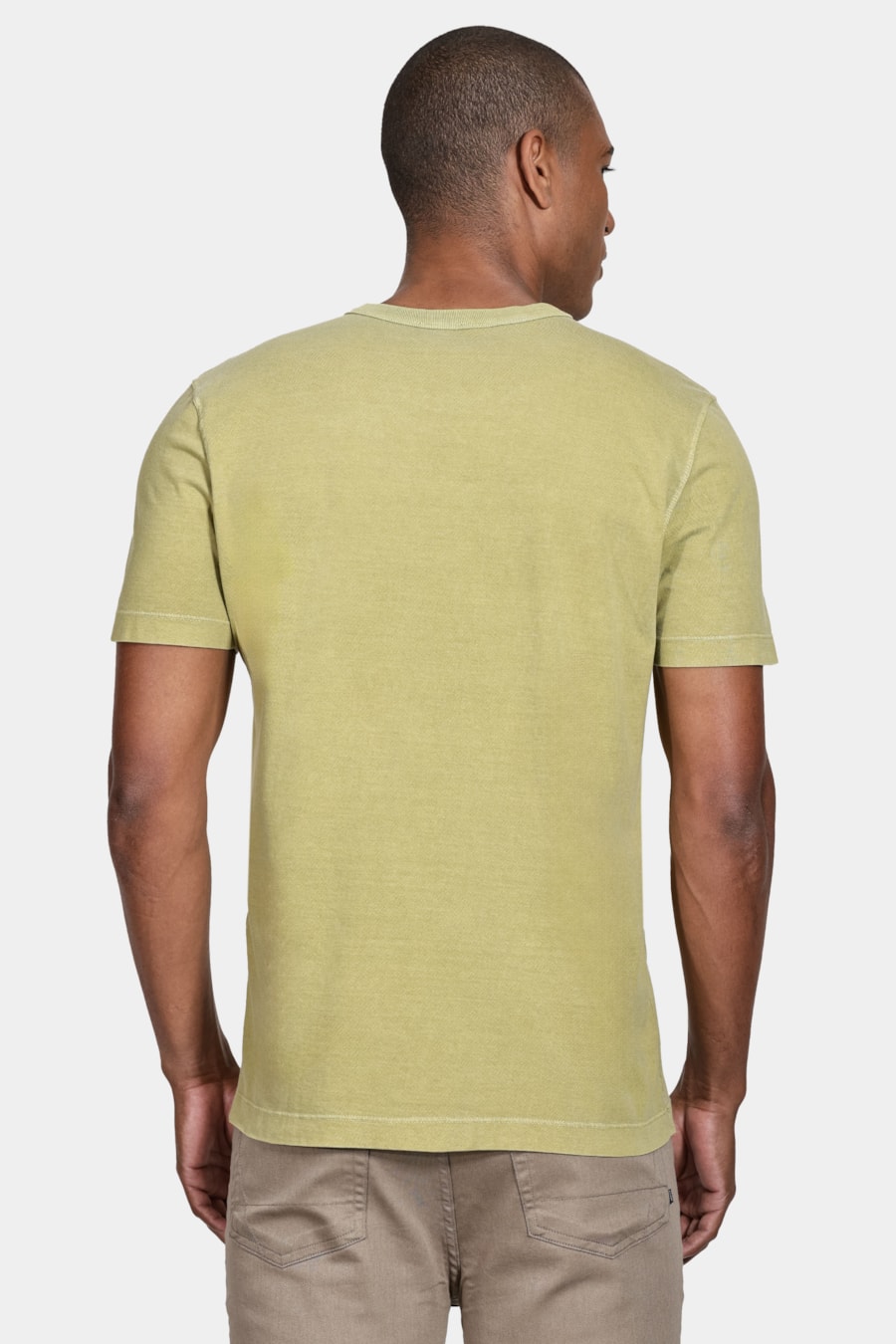 Camiseta Manga Curta Básica Verde Alga — foto 4 de 4