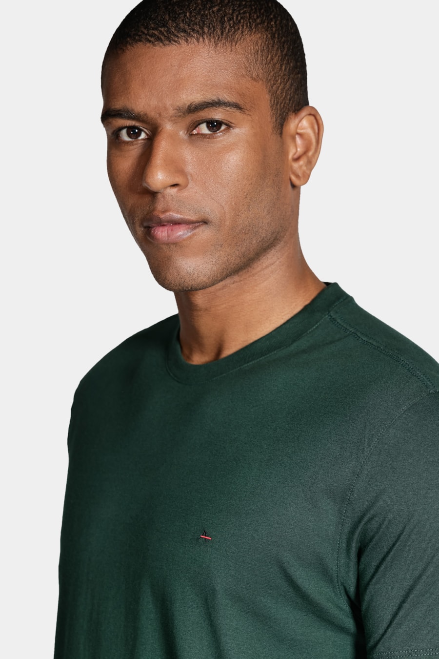 Camiseta Manga Curta Básica Verde Floresta — foto 3 de 4