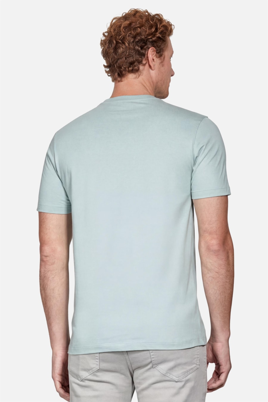 Camiseta Manga Curta Básica Verde Pastel — foto 4 de 5