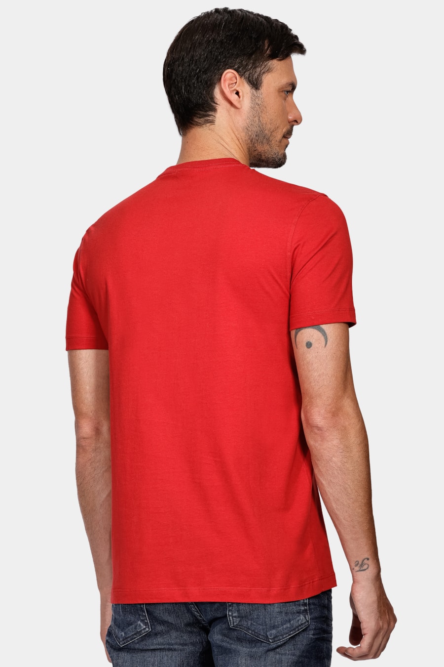 Camiseta Manga Curta Básica Vermelho — foto 4 de 5