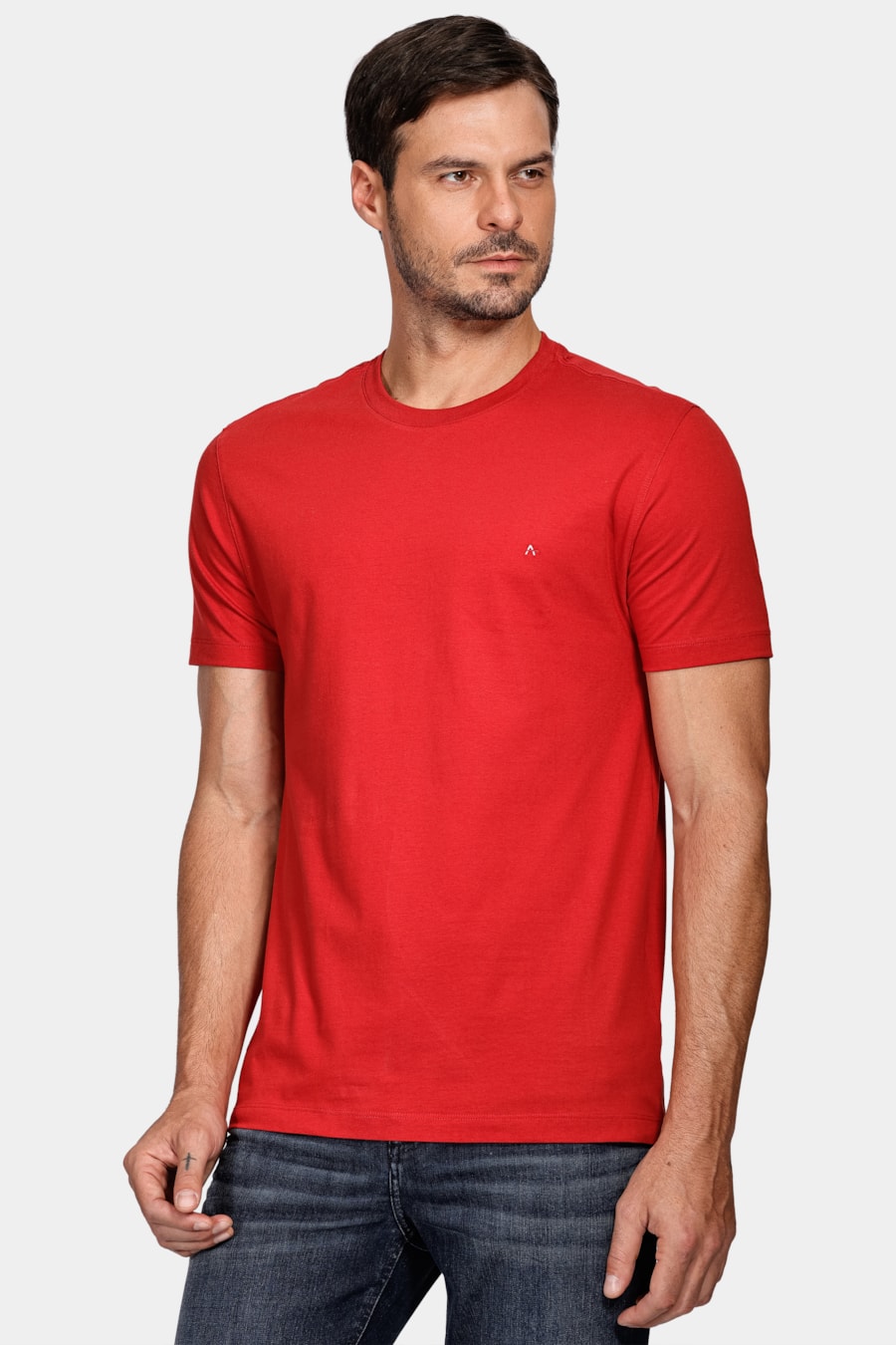 Camiseta Manga Curta Básica Vermelho — foto 1 de 5