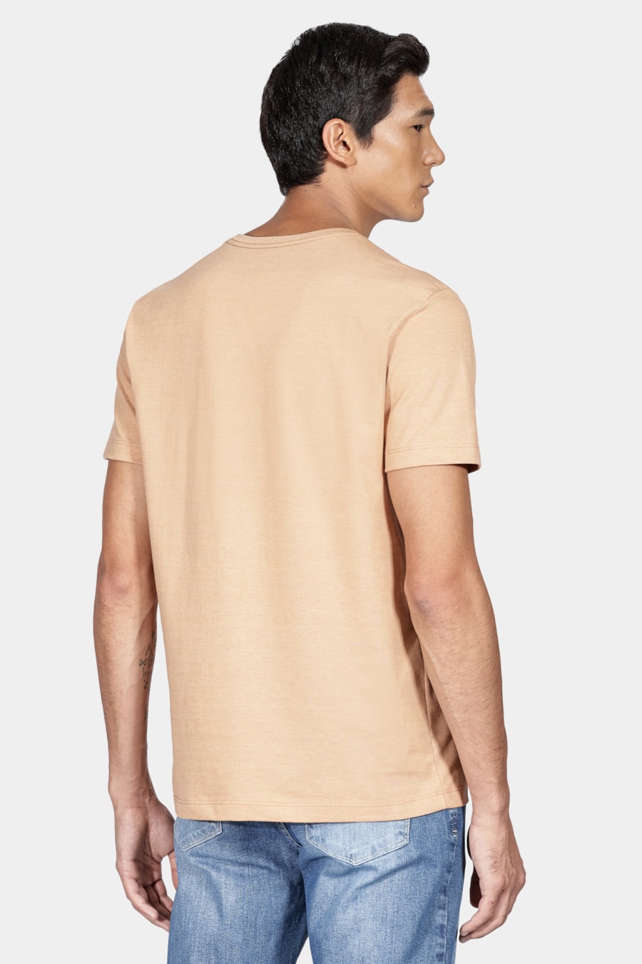 Camiseta Manga Curta Black Bege  - Grade Quebrada — foto 4 de 4