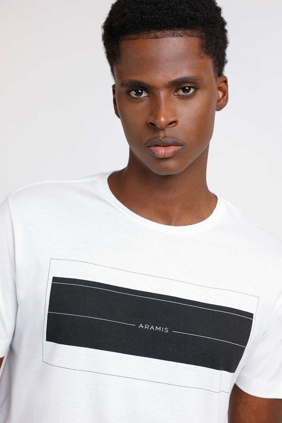 Camiseta Manga Curta Block Aramis Branco — foto 1 de 2