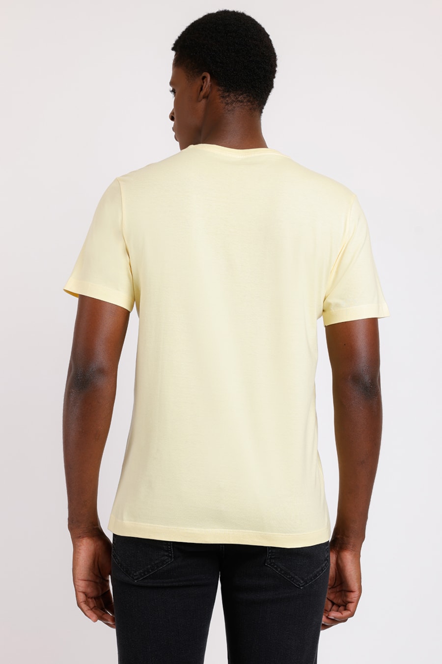 Camiseta Manga Curta Bordado Amarelo — foto 4 de 4