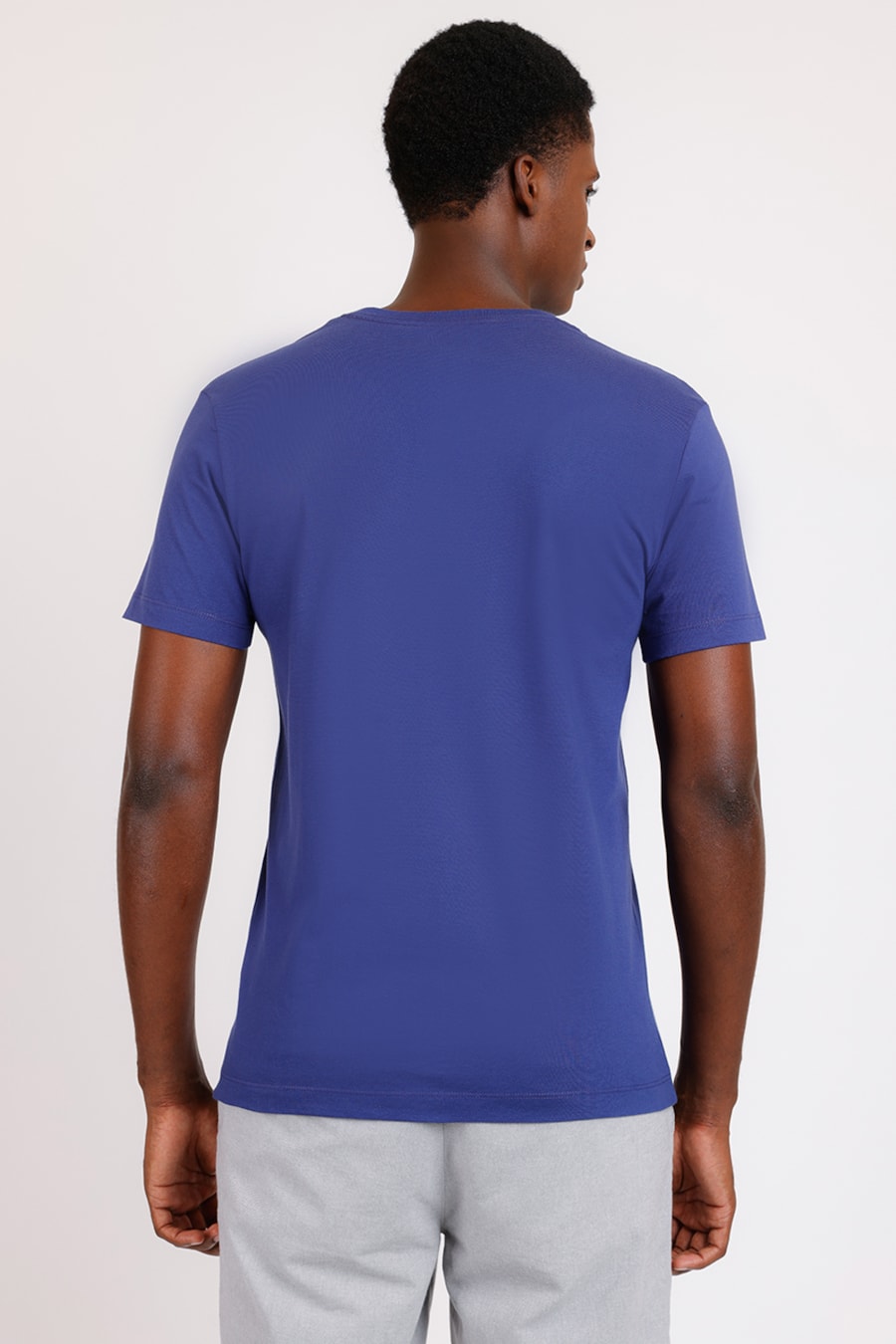 Camiseta Manga Curta Bordado Azul Bic — foto 4 de 4