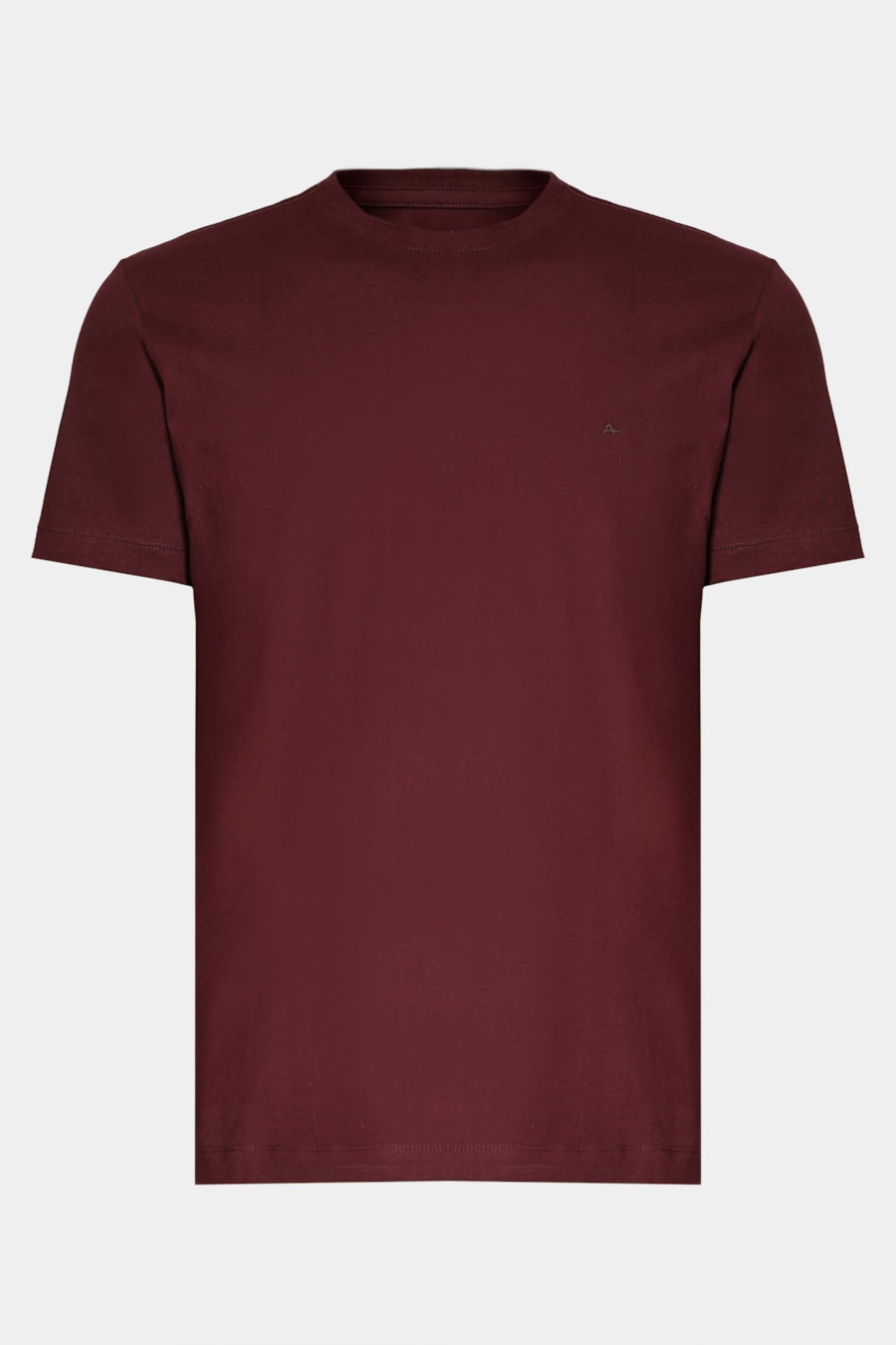 Camiseta Manga Curta Bordado Básica Marrom — foto 5 de 5
