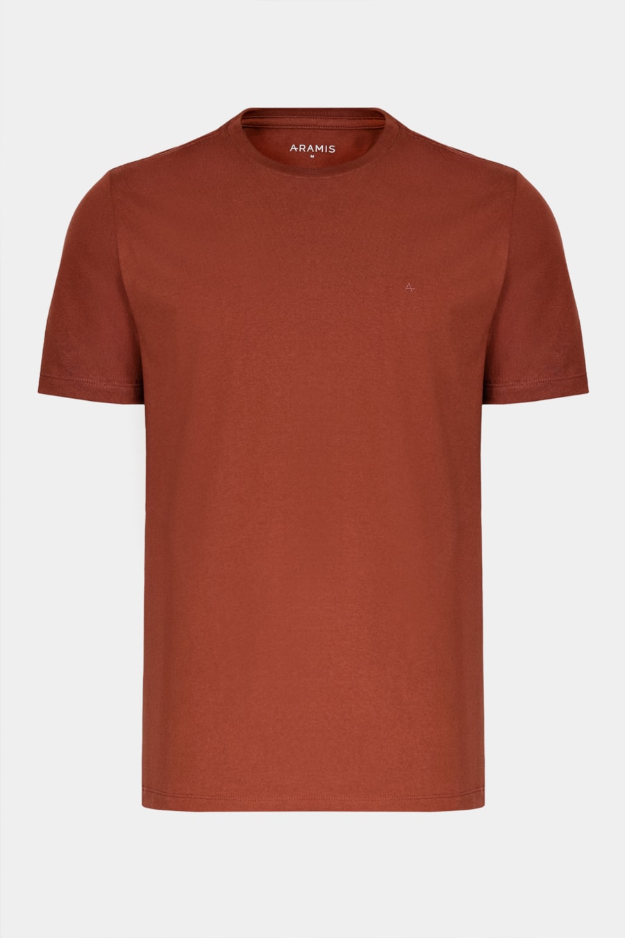 Camiseta Manga Curta Bordado Básica Tijolo — foto 5 de 5