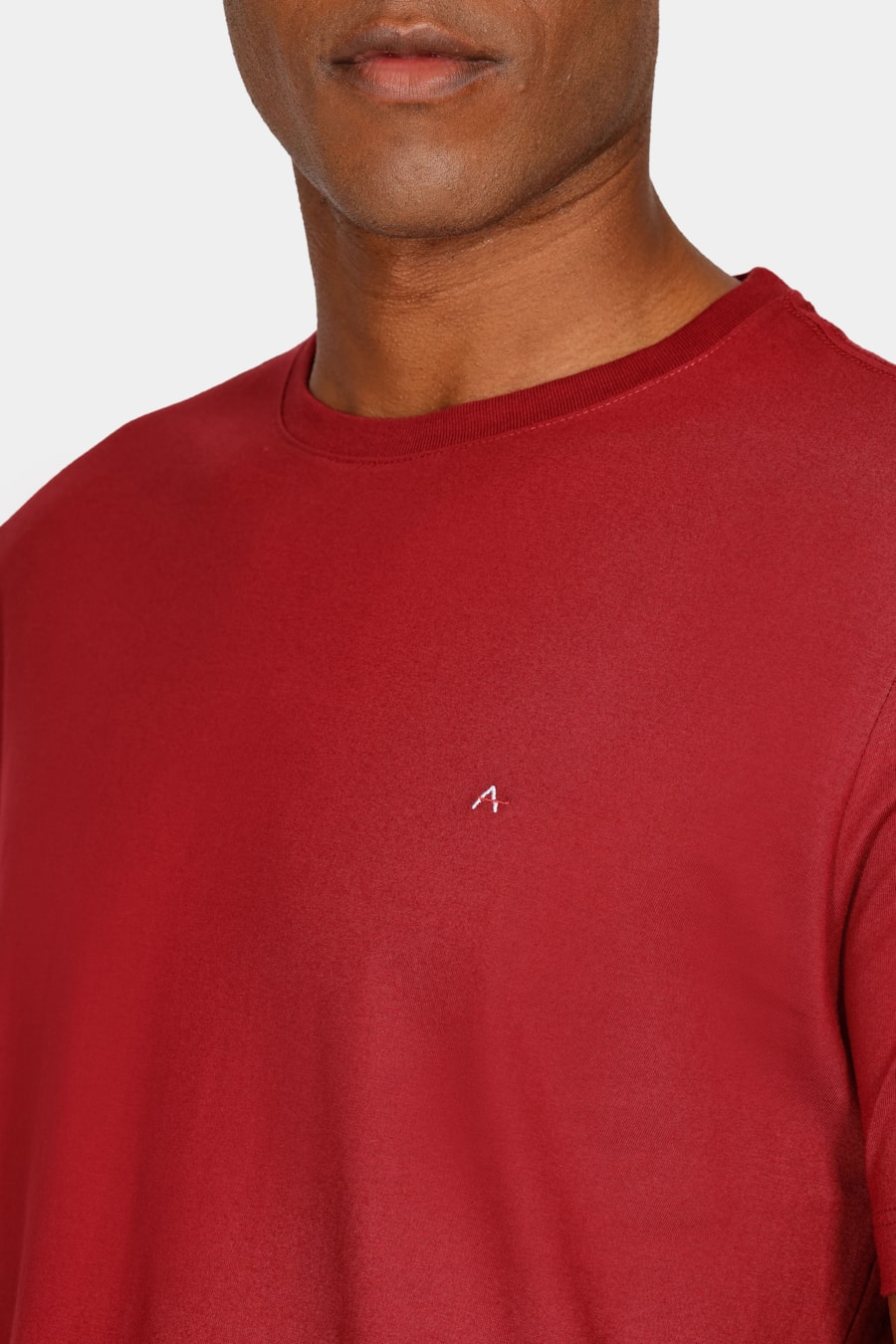 Camiseta Manga Curta Bordado Bordeaux — foto 3 de 5