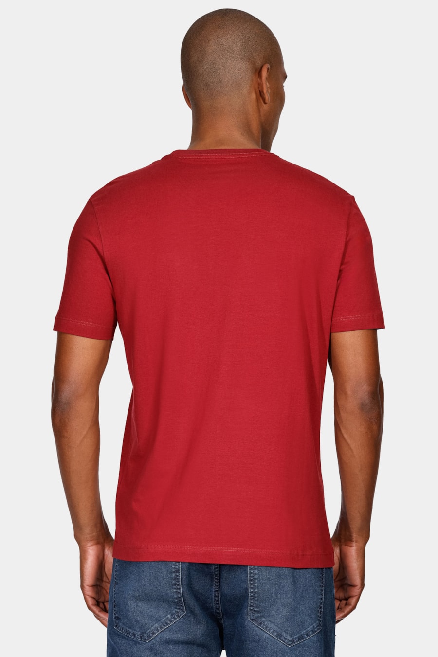 Camiseta Manga Curta Bordado Bordeaux — foto 4 de 5