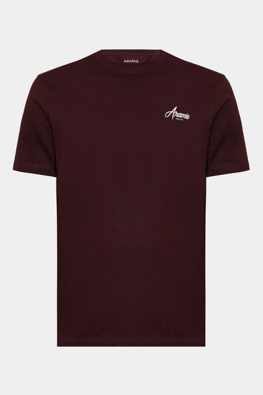 Camiseta Manga Curta Bordado Bordo Intenso 117
