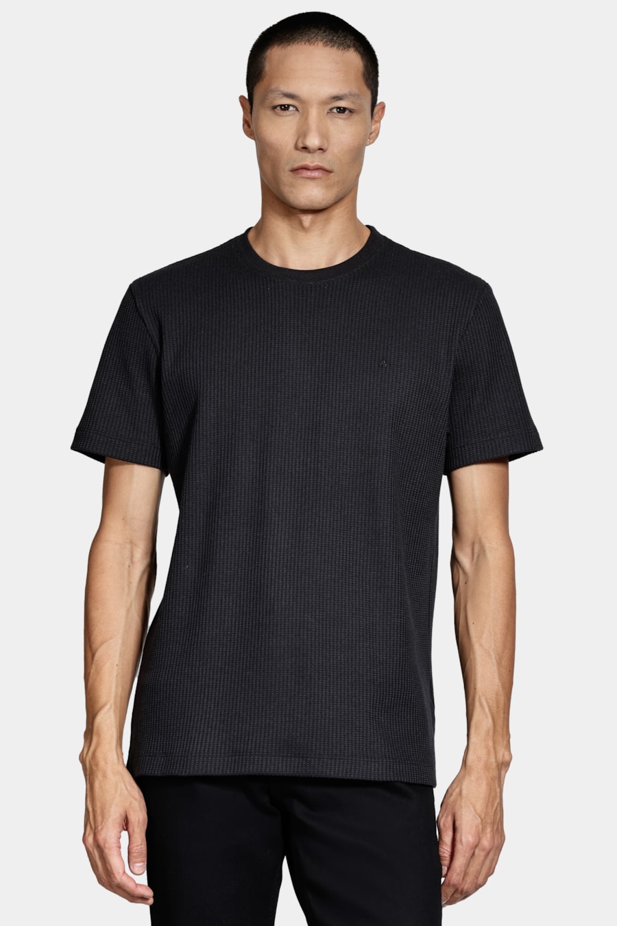 Camiseta Manga Curta Canelado Vegas Preto — foto 1 de 5