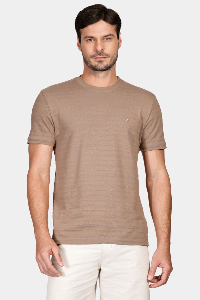 Camiseta Manga Curta Cannes Cáqui