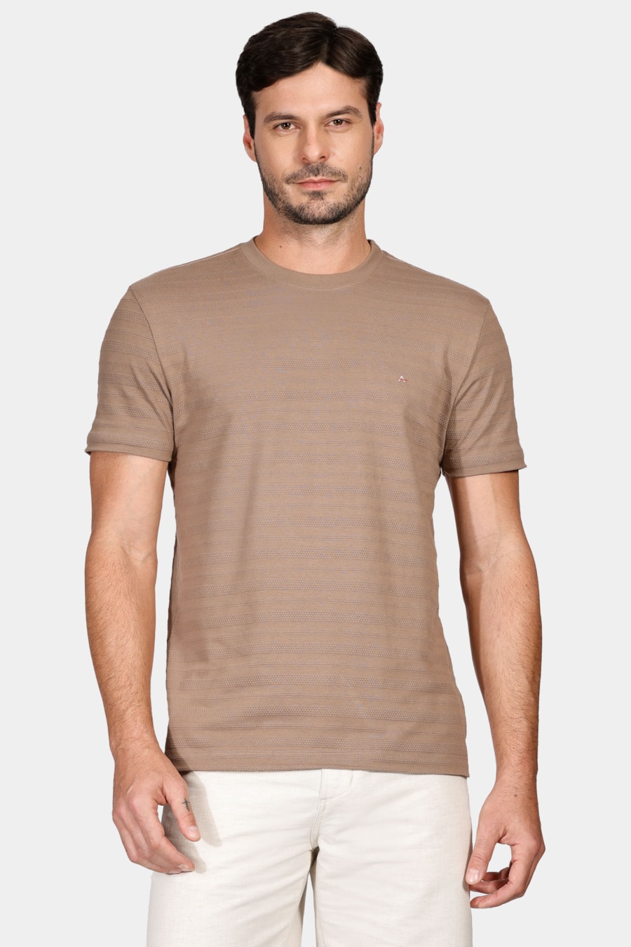 Camiseta Manga Curta Cannes Cáqui — foto 1 de 4