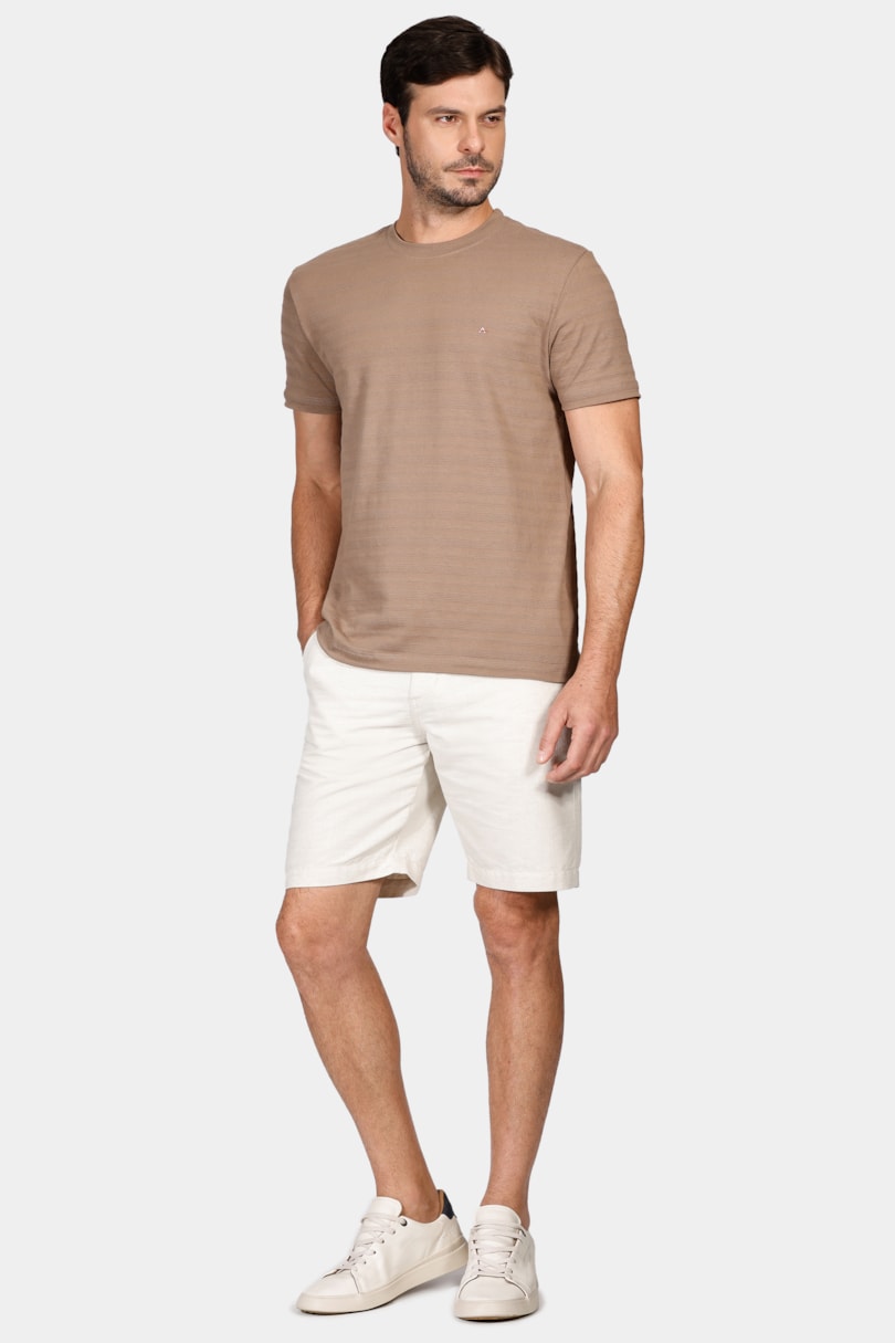 Camiseta Manga Curta Cannes Cáqui