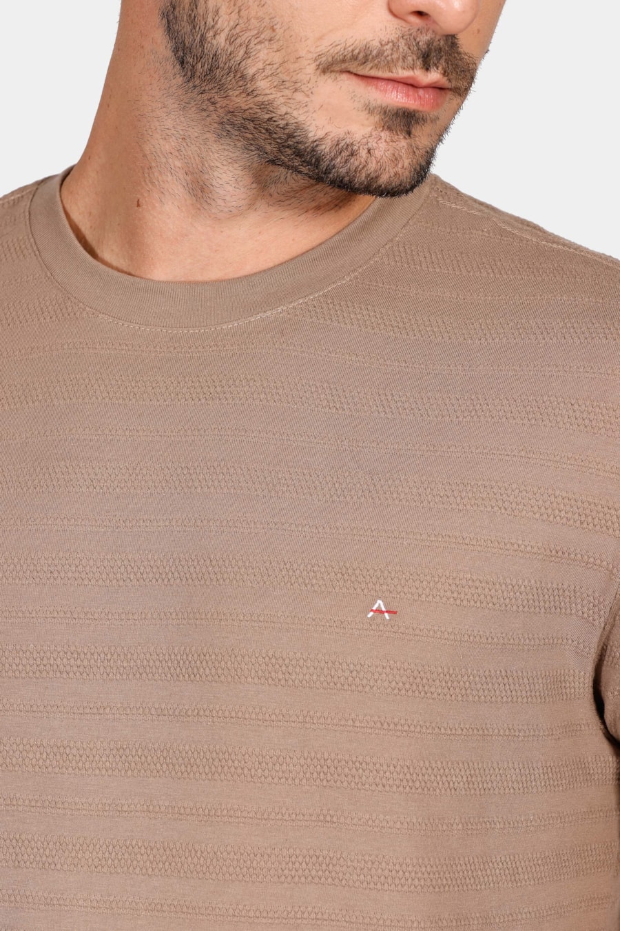 Camiseta Manga Curta Cannes Cáqui — foto 3 de 4
