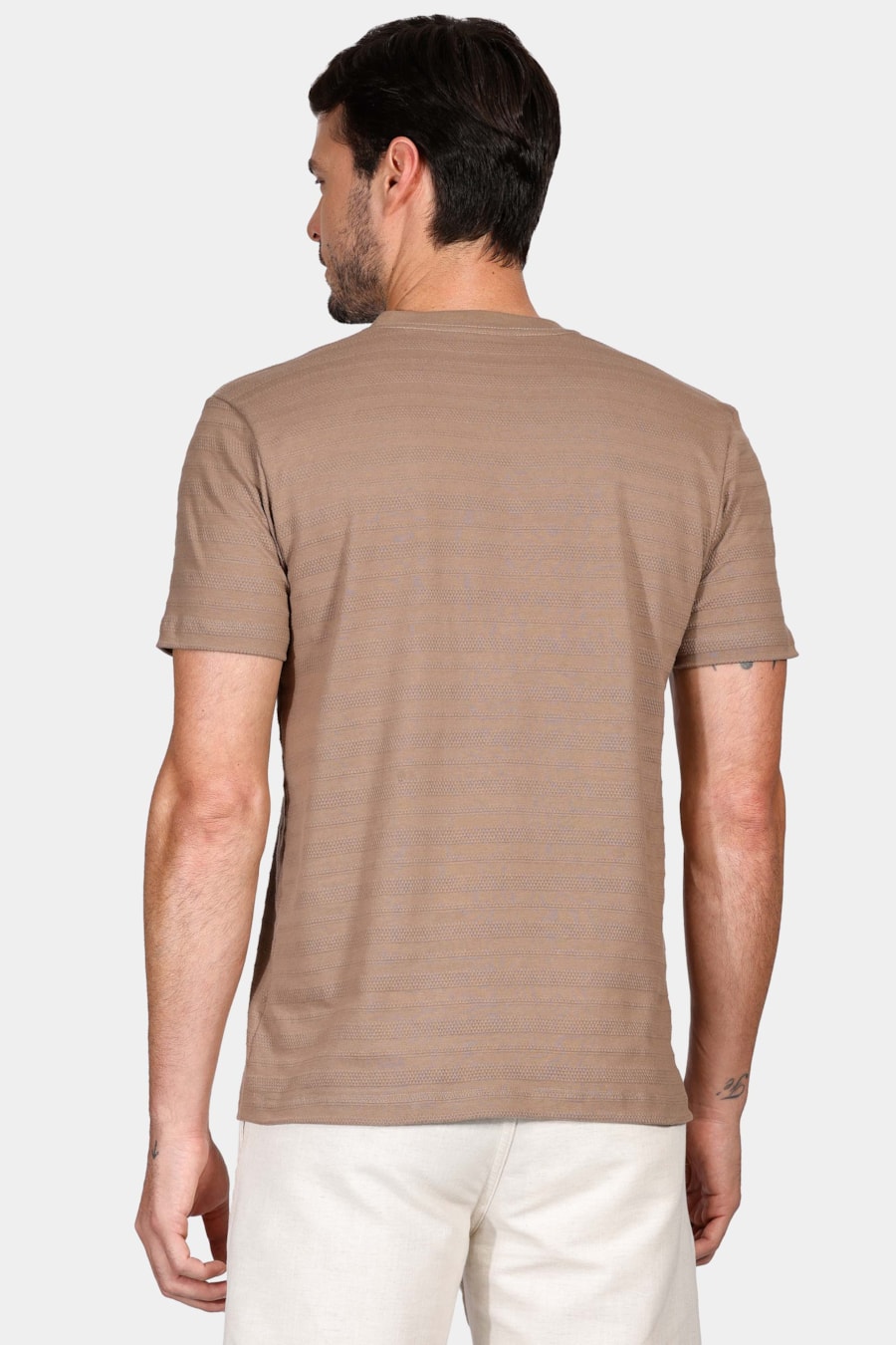 Camiseta Manga Curta Cannes Cáqui — foto 4 de 4