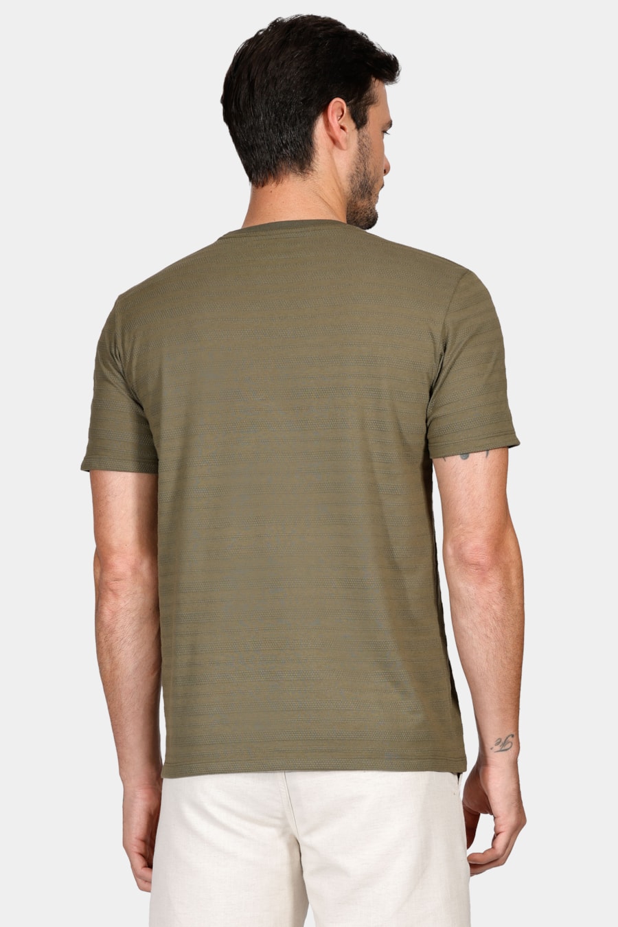 Camiseta Manga Curta Cannes Verde Militar — foto 4 de 4