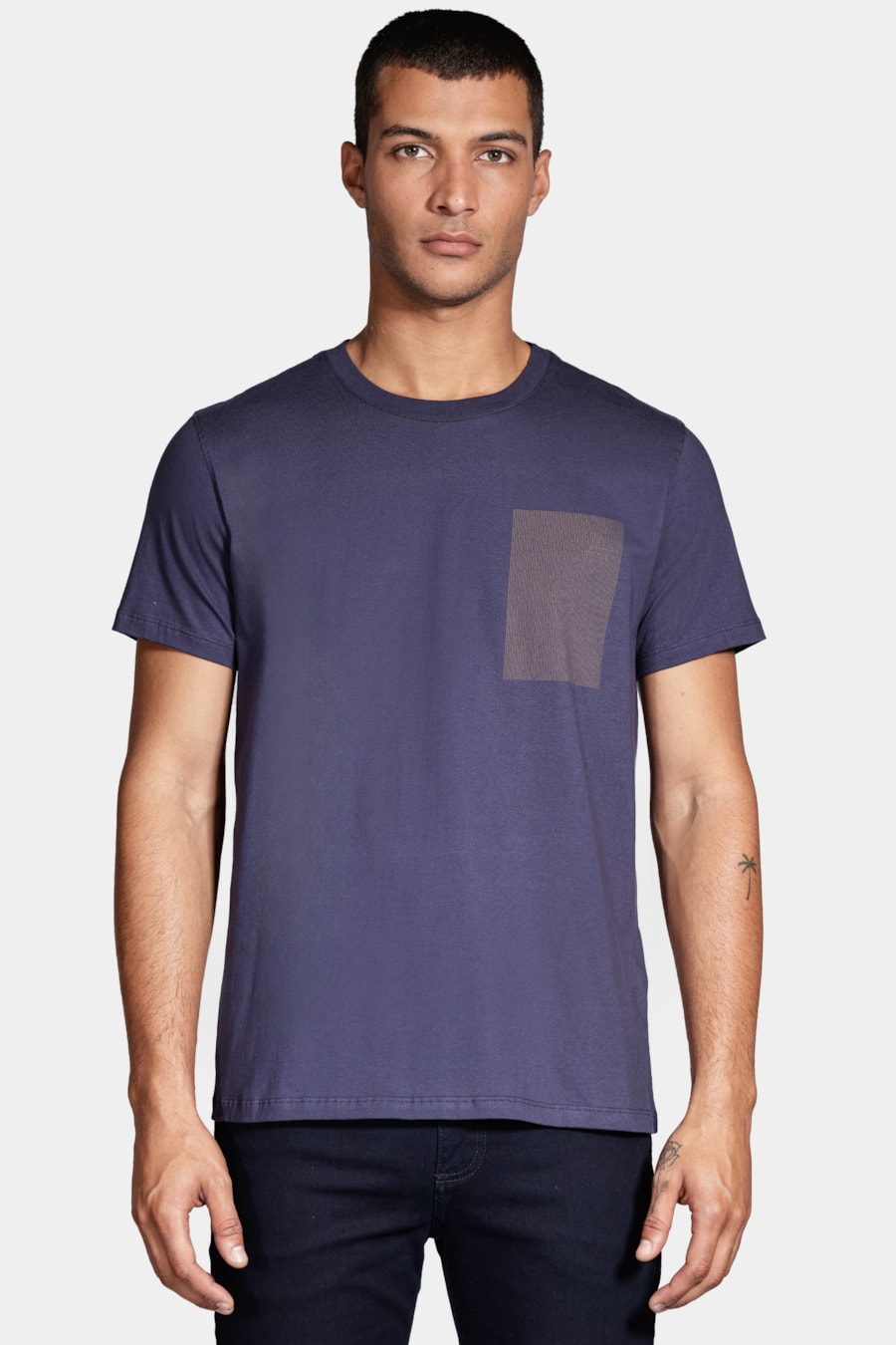 Camiseta Manga Curta Code Azul Marinho — foto 1 de 5