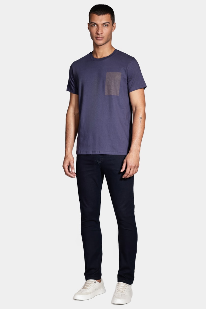 Camiseta Manga Curta Code Azul Marinho