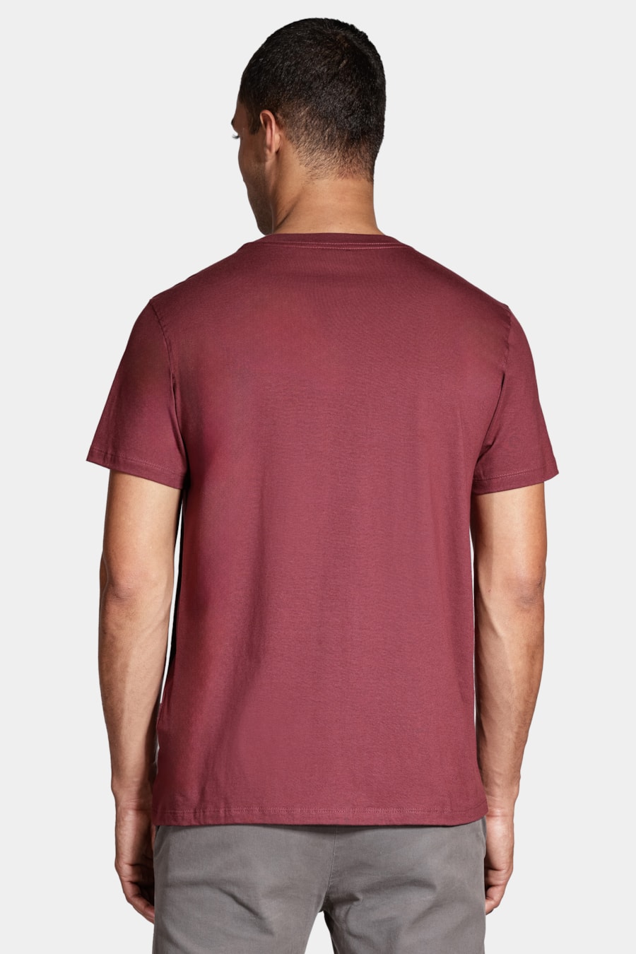 Camiseta Manga Curta Code Bordo Cabernet — foto 4 de 5