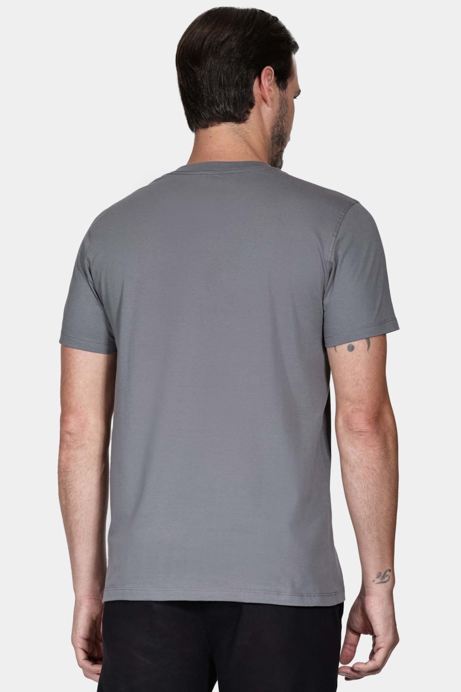 Camiseta Manga Curta Code Cinza Grafite — foto 4 de 5