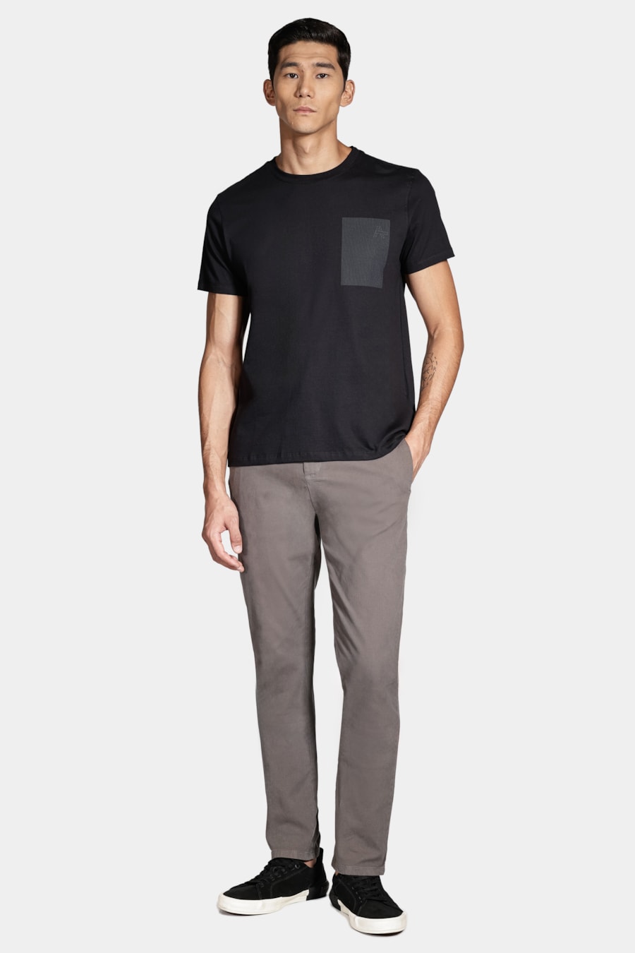 Camiseta Manga Curta Code Preto — foto 2 de 5