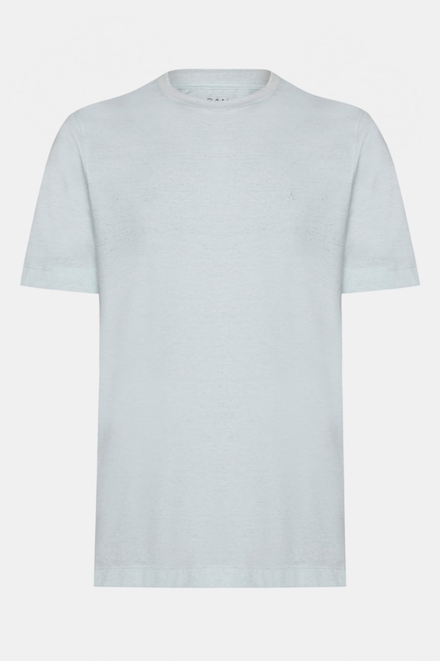 Camiseta Manga Curta Com Linho Azul Claro — foto 5 de 5