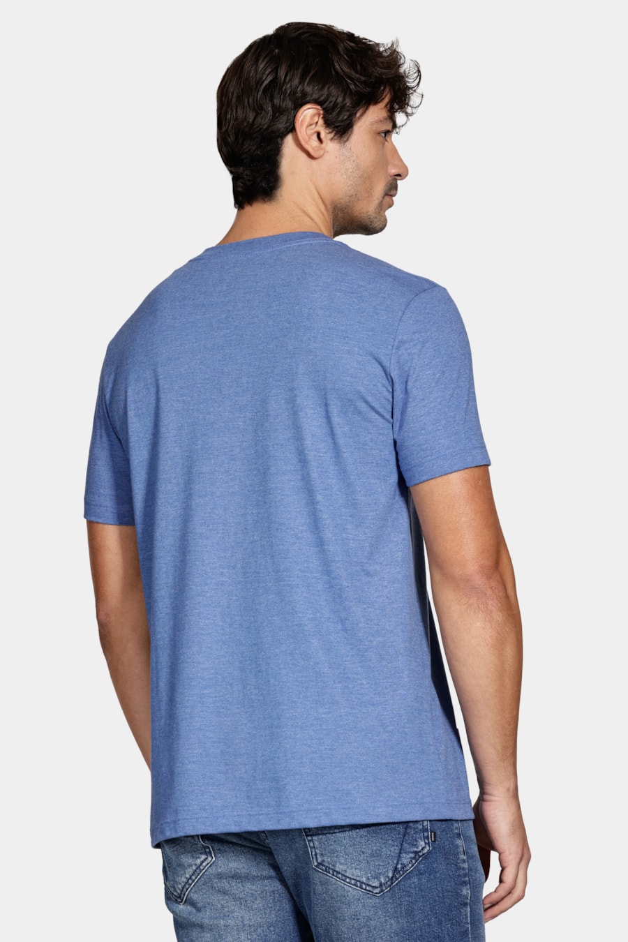 Camiseta Manga Curta Eco Lisa Azul Royal — foto 4 de 5