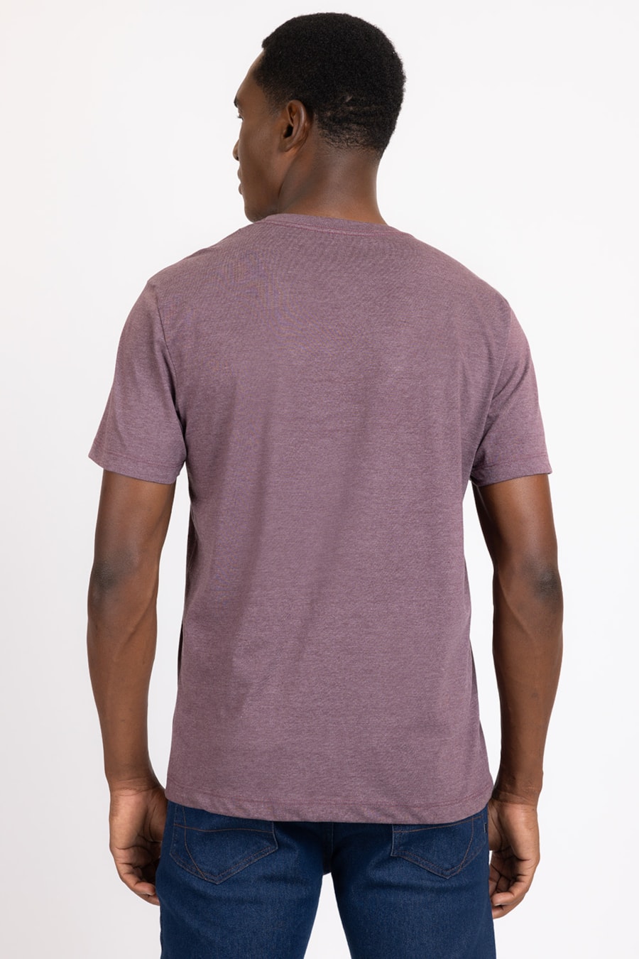 Camiseta Manga Curta Eco Lisa Burgundy — foto 2 de 2