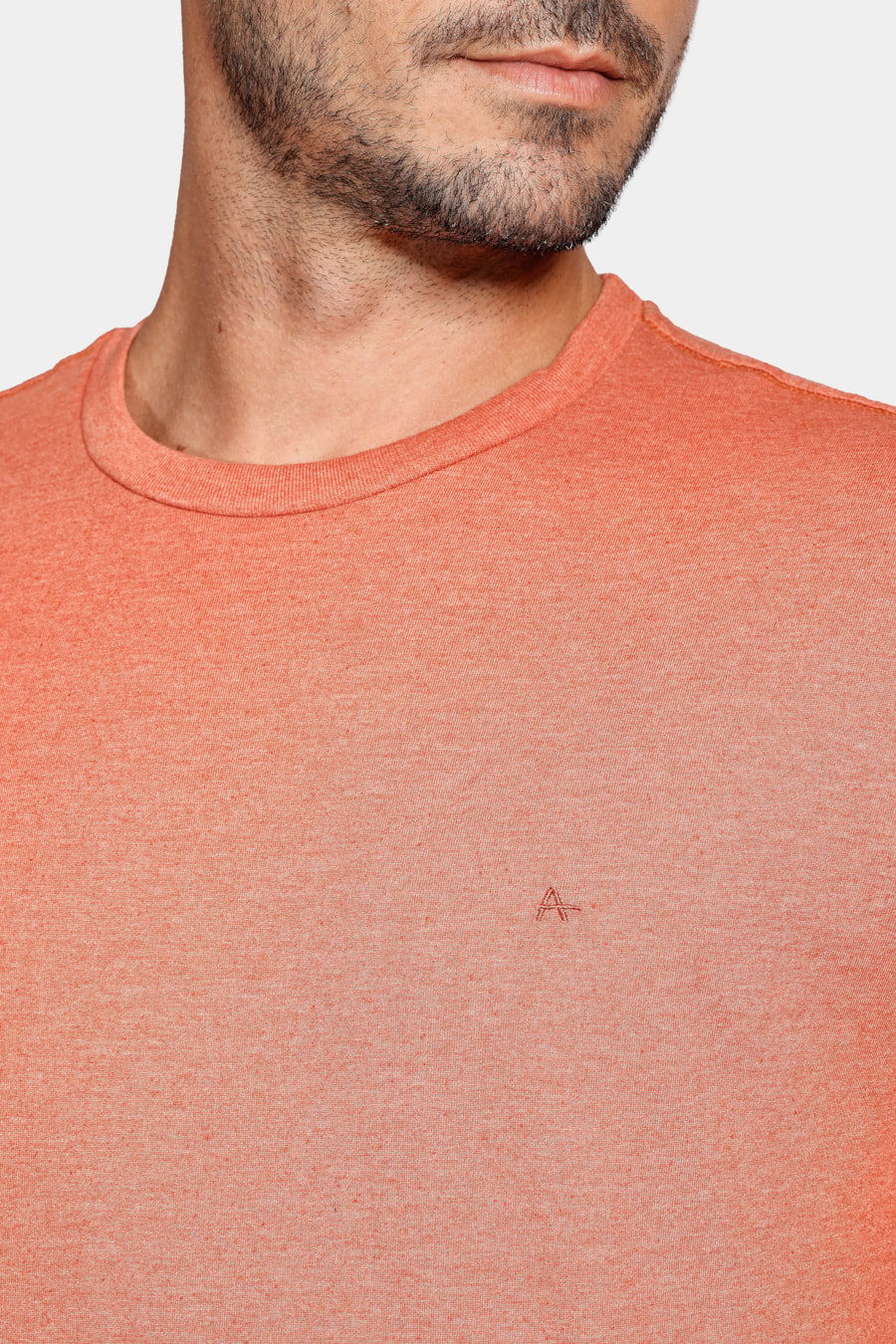Camiseta Manga Curta Eco Lisa Laranja Ferrugem — foto 3 de 4