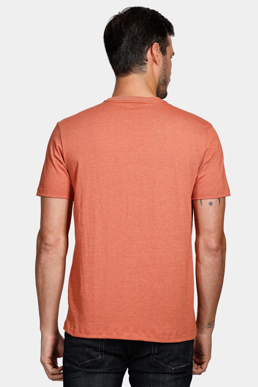 Camiseta Manga Curta Eco Lisa Laranja Ferrugem — foto 4 de 4