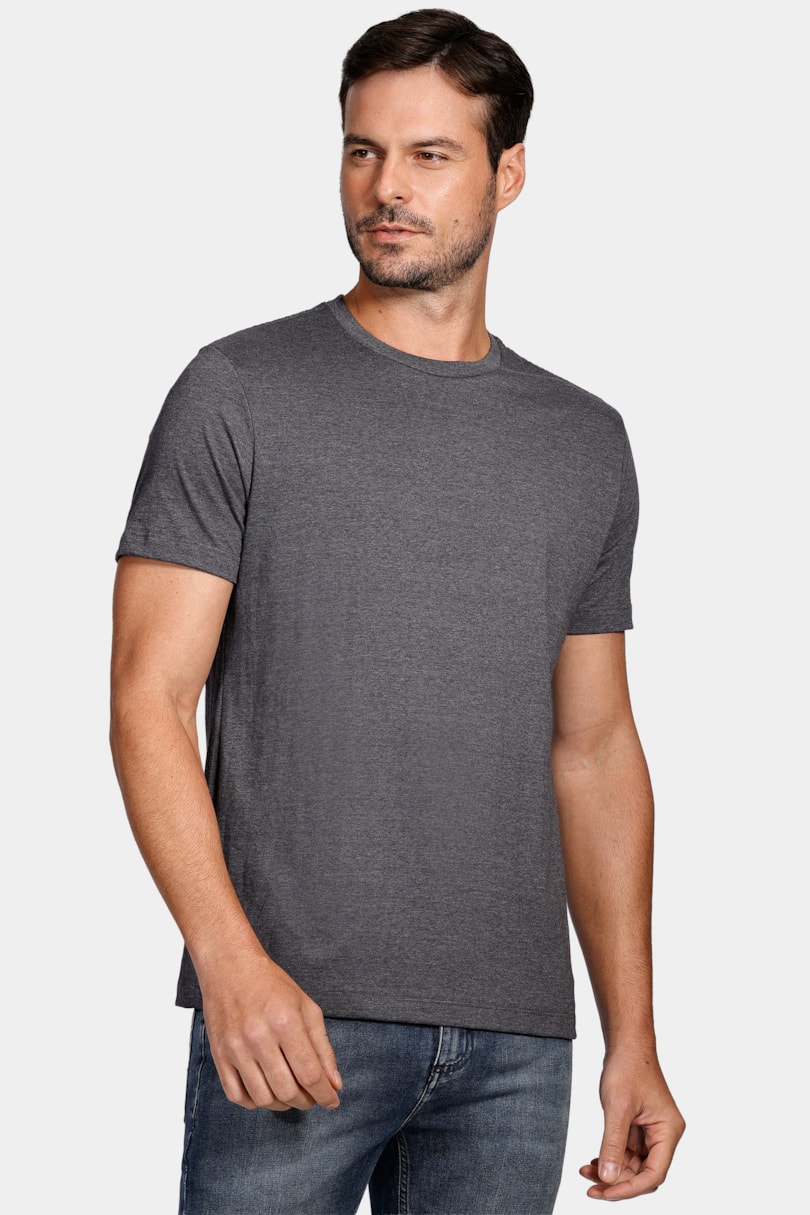 Camiseta Manga Curta Eco Lisa Marinho