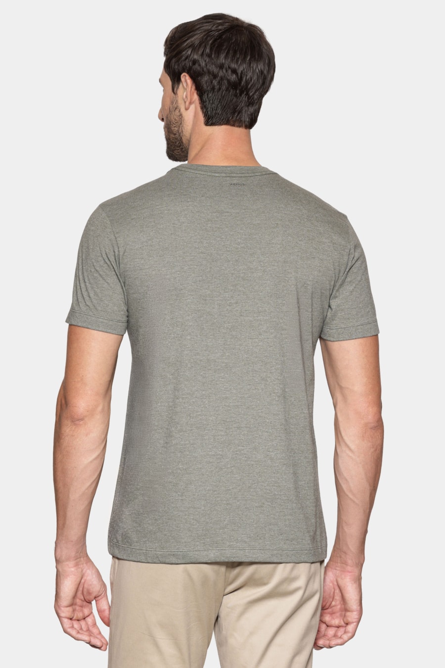 Camiseta Manga Curta Eco Lisa Militar 117 — foto 5 de 6