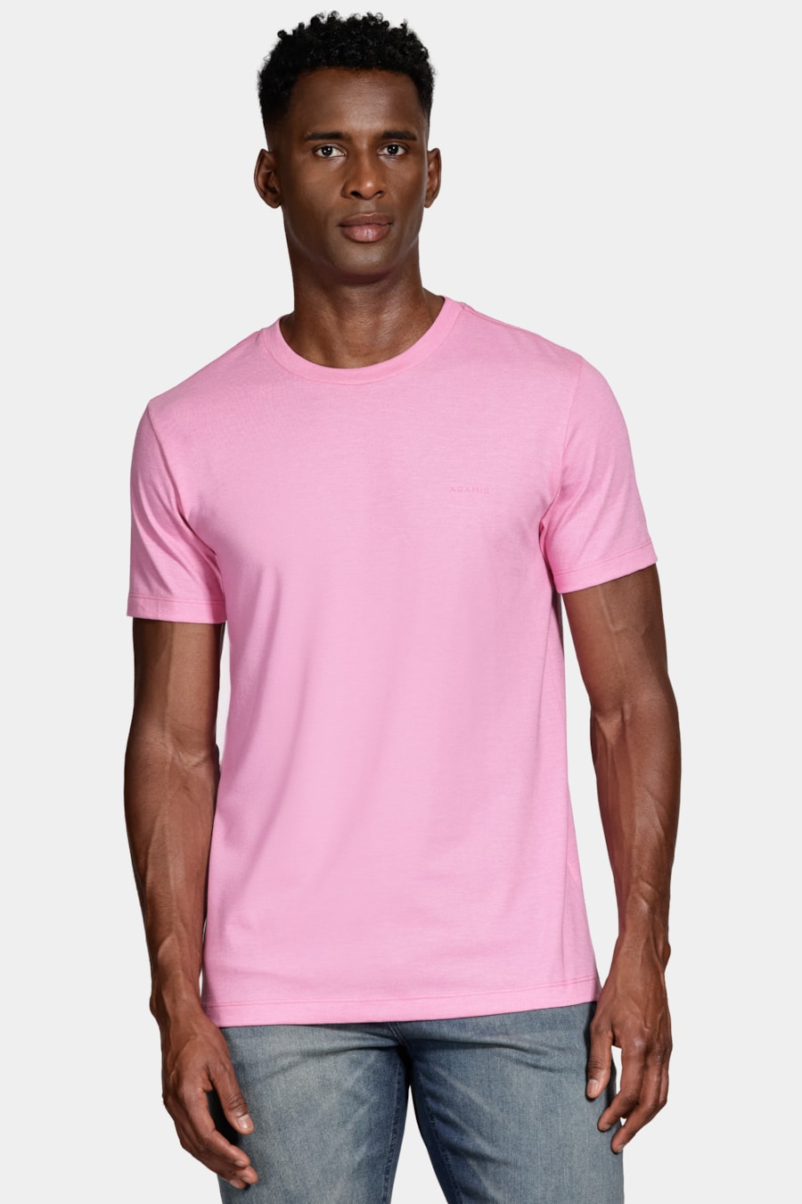 Camiseta Manga Curta Eco Lisa Rosa Hibisco — foto 1 de 4