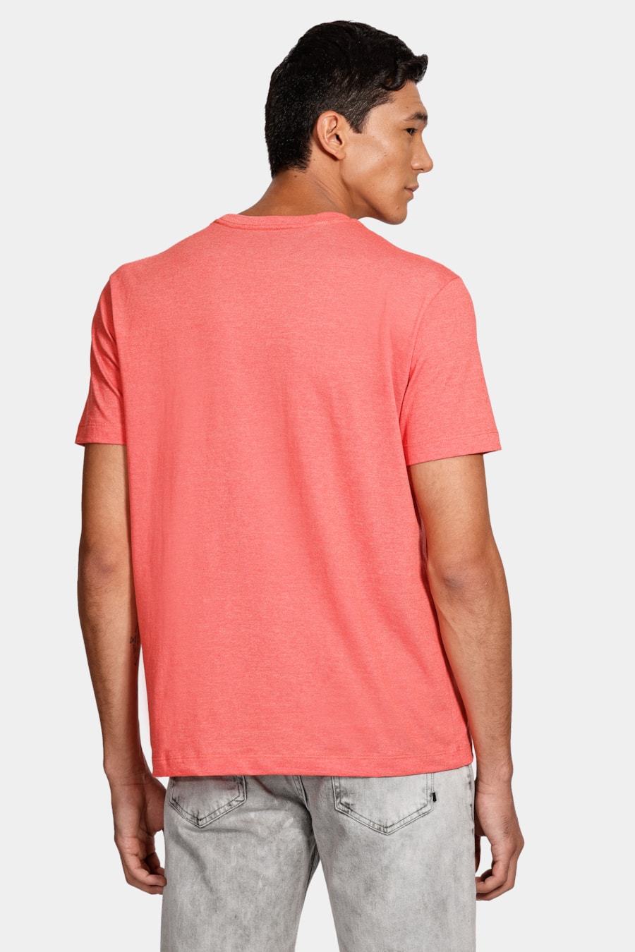 Camiseta Manga Curta Eco Lisa Vermelho Cereja — foto 4 de 4
