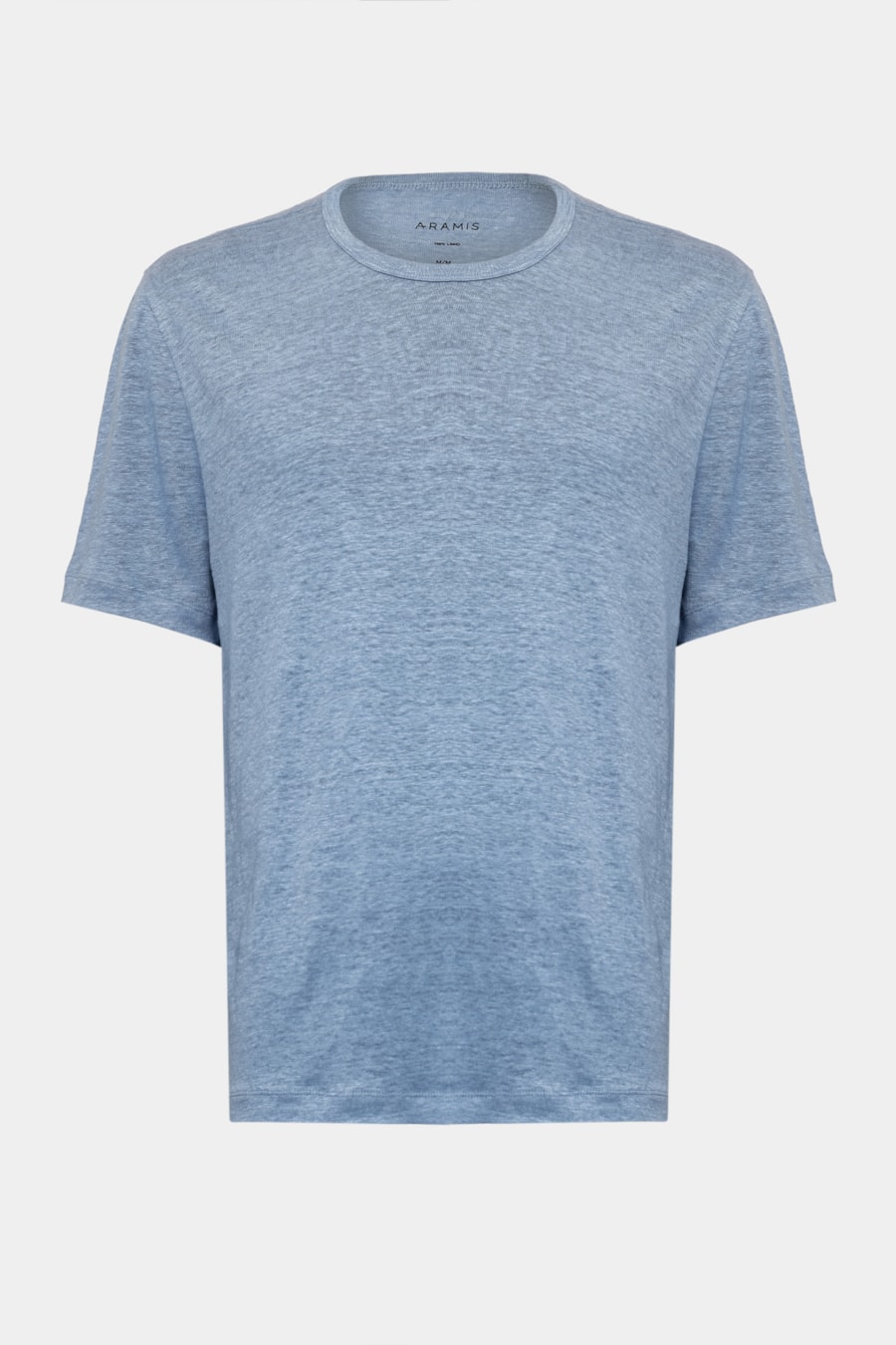 Camiseta Manga Curta em Linho Marinho