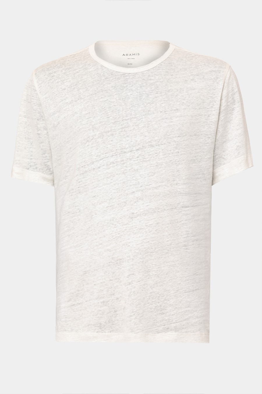 Camiseta Manga Curta em Linho Off White — foto 5 de 5