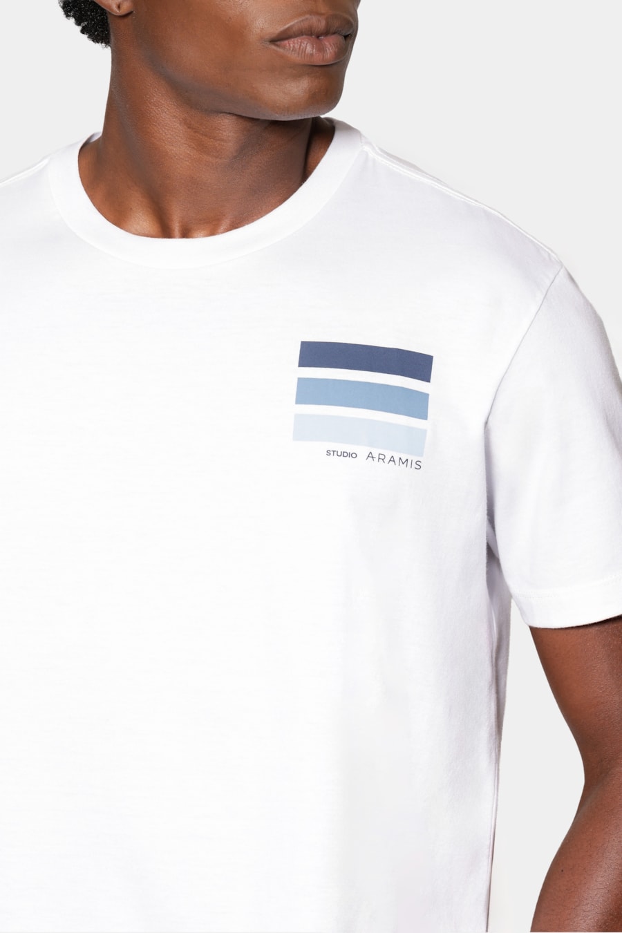 Camiseta Manga Curta Est Listras Branco — foto 3 de 5