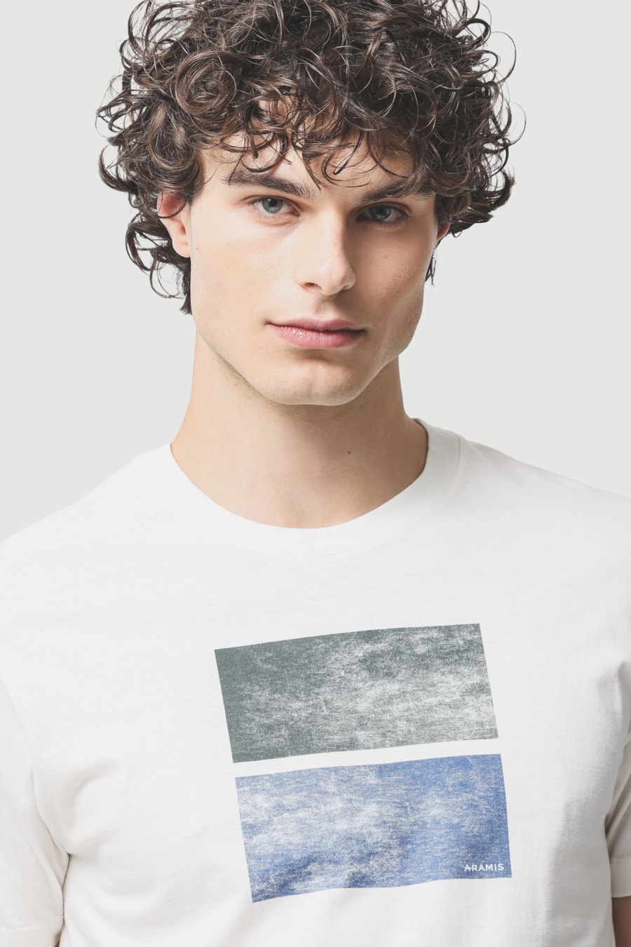 Camiseta Manga Curta Estampa Abstract Off White — foto 2 de 4