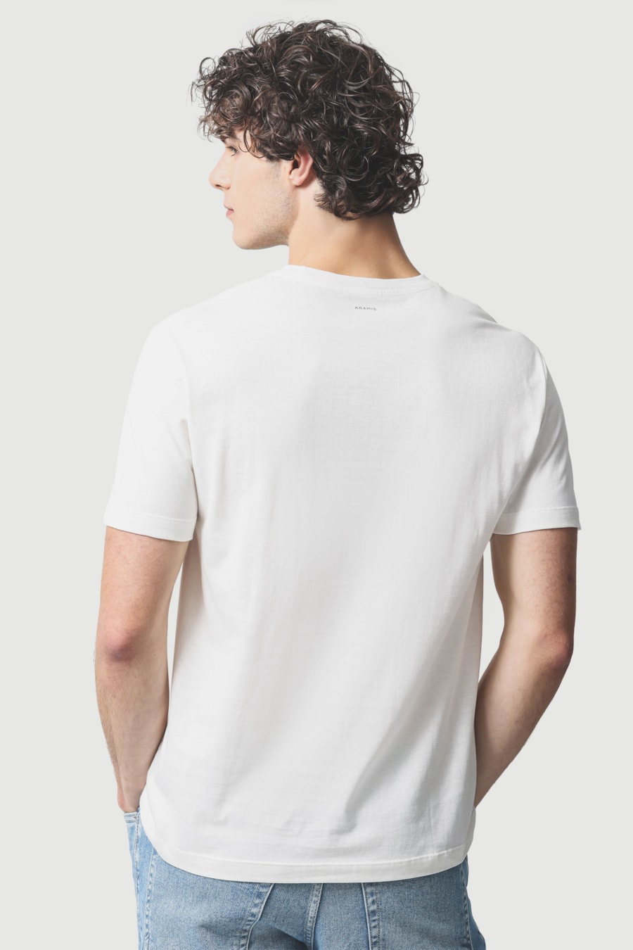 Camiseta Manga Curta Estampa Abstract Off White — foto 3 de 4