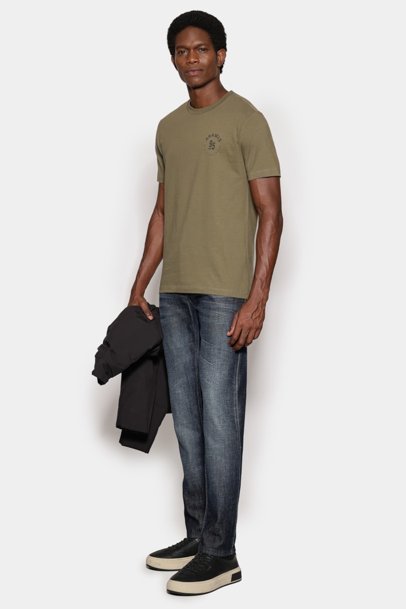 Camiseta Manga Curta Estampa Aramis Circular Matcha
