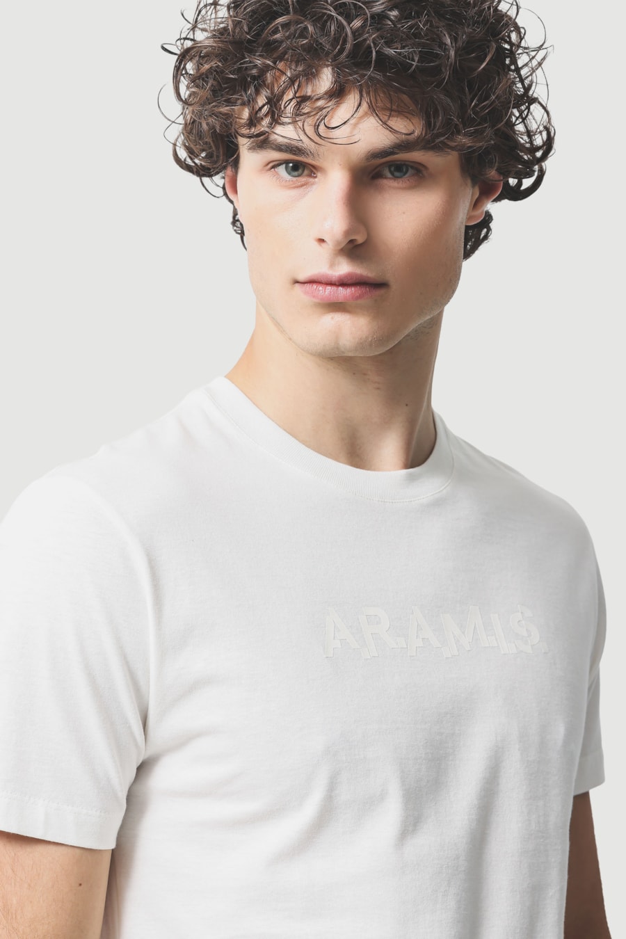 Camiseta Manga Curta Estampa Aramis Code Off White — foto 3 de 5