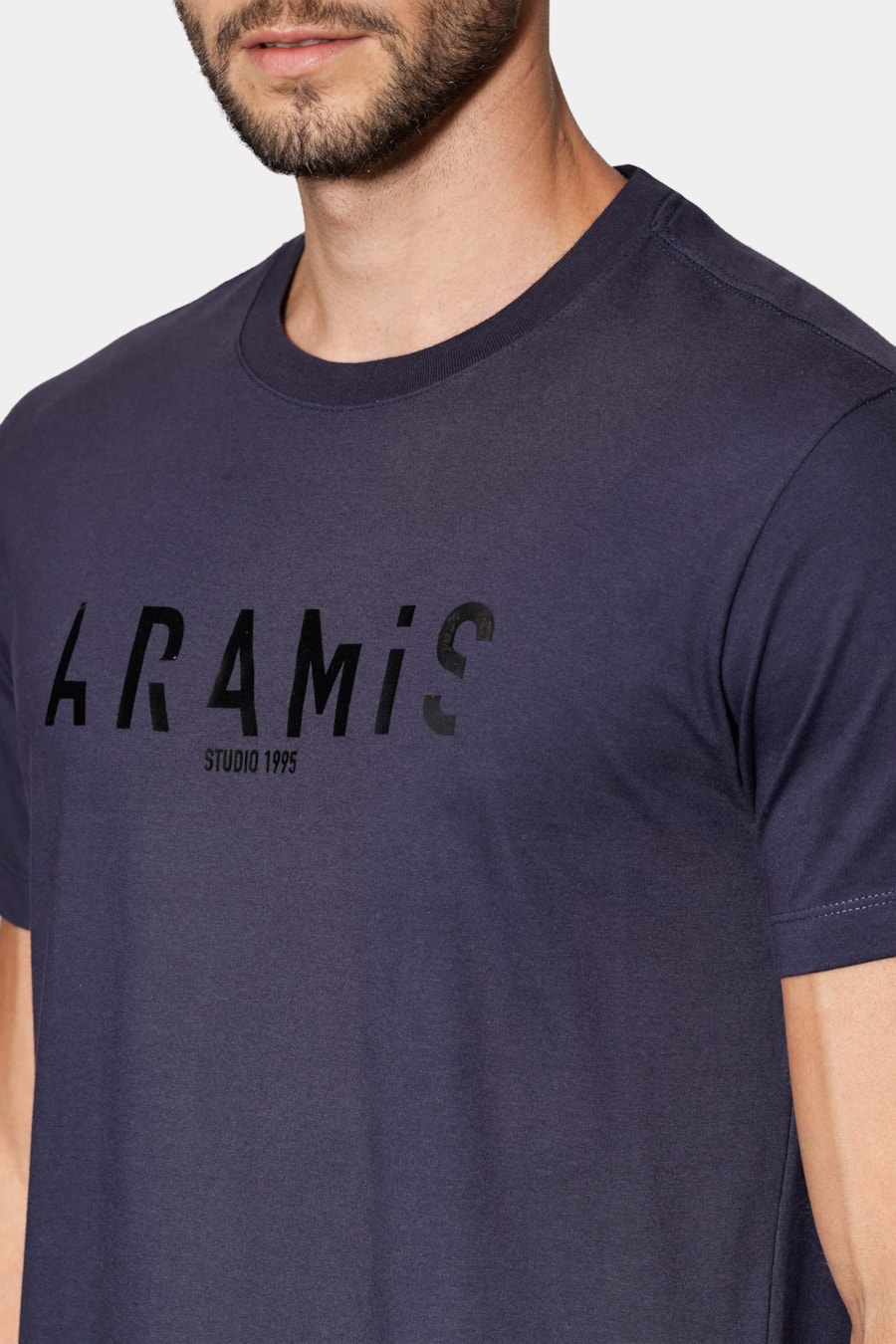 Camiseta Manga Curta Estampa Aramis Geometrico Navy — foto 3 de 6