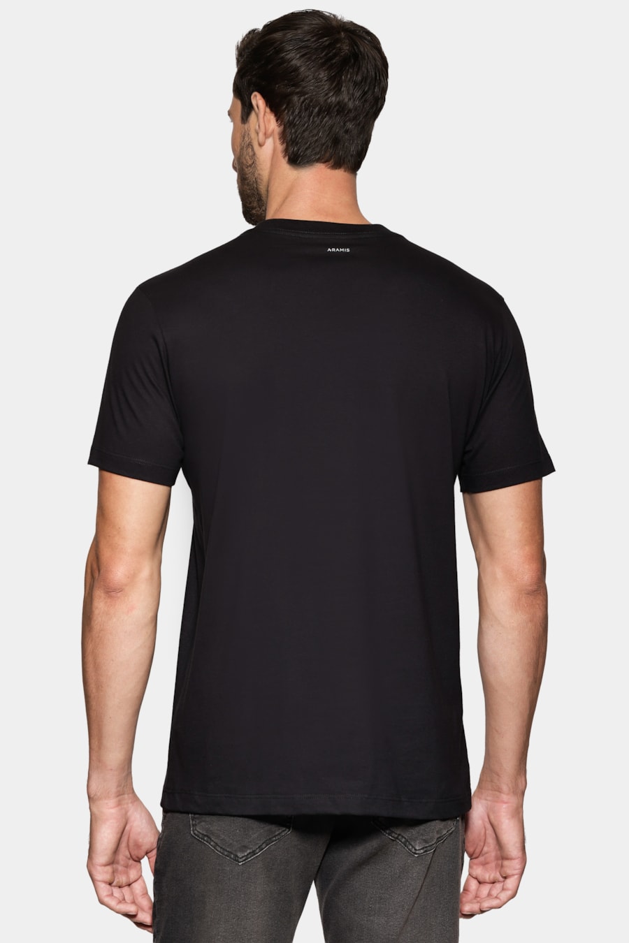 Camiseta Manga Curta Estampa Aramis Geometrico Preto — foto 5 de 6