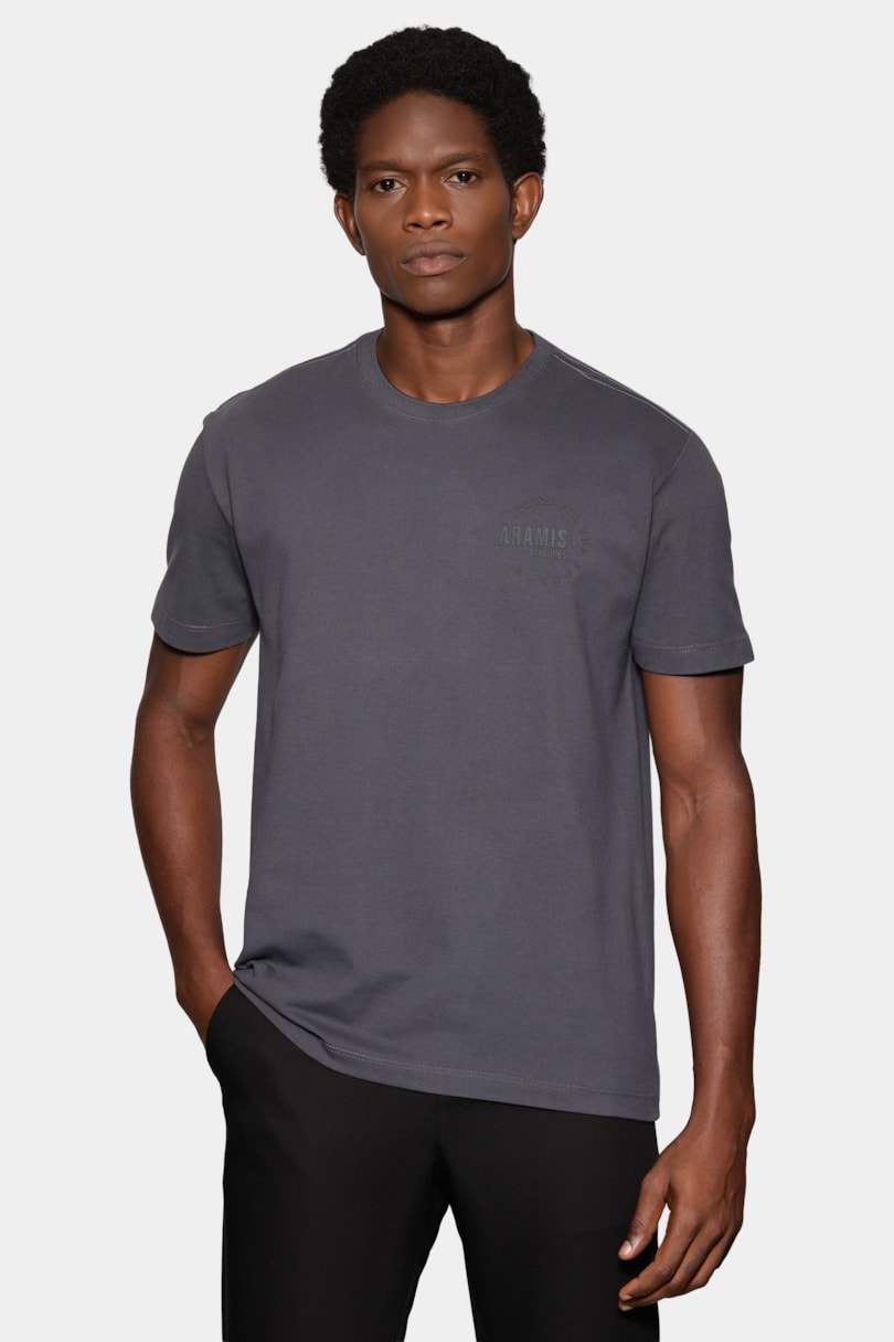 Camiseta Manga Curta Estampa Designed Antracite 117