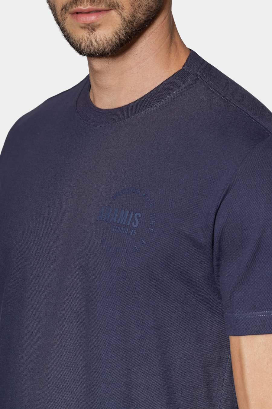 Camiseta Manga Curta Estampa Designed Navy — foto 3 de 5