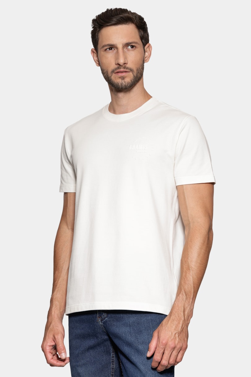 Camiseta Manga Curta Estampa Designed Off White