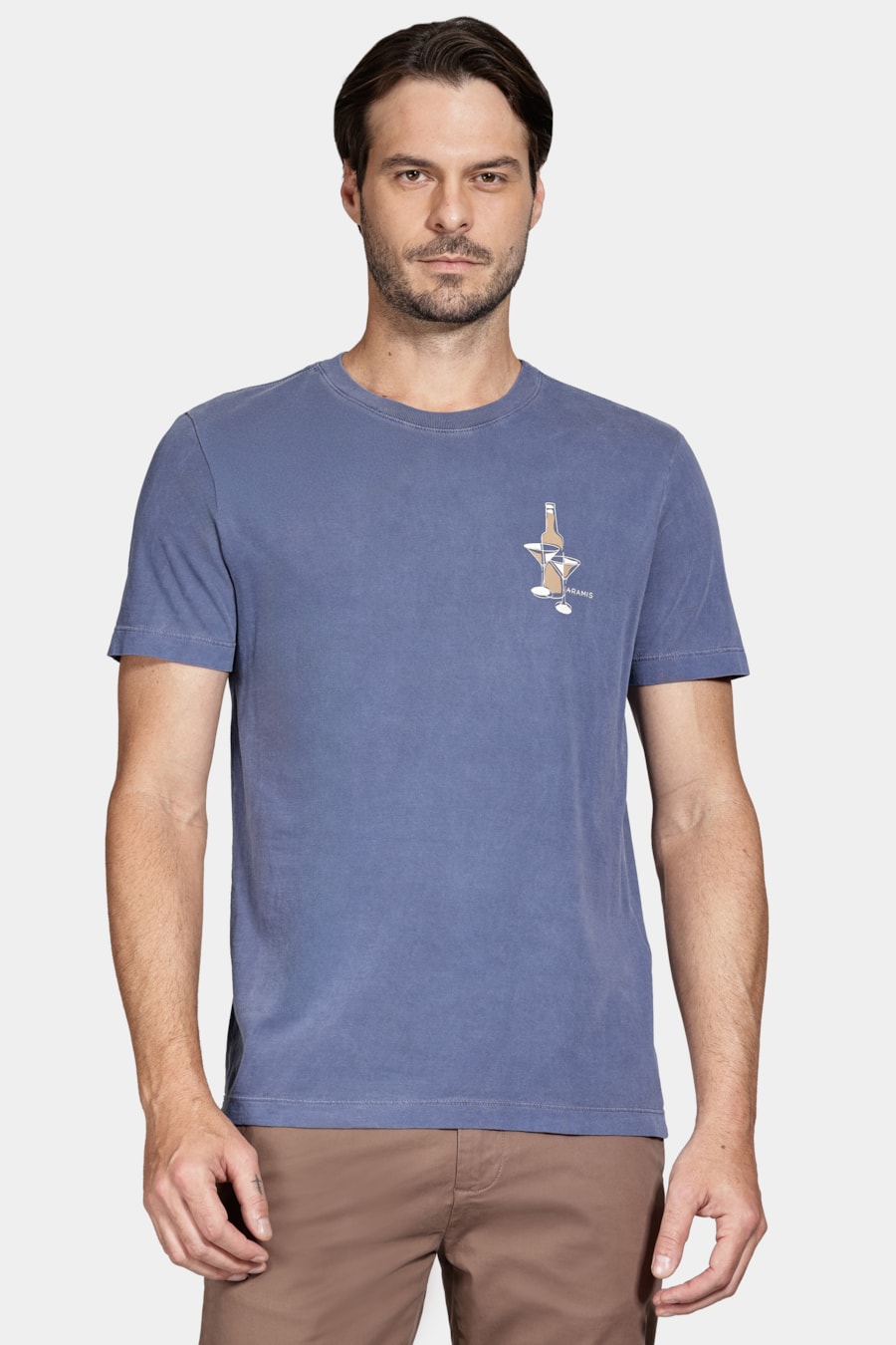 Camiseta Manga Curta Estampa Drink Navy — foto 1 de 5