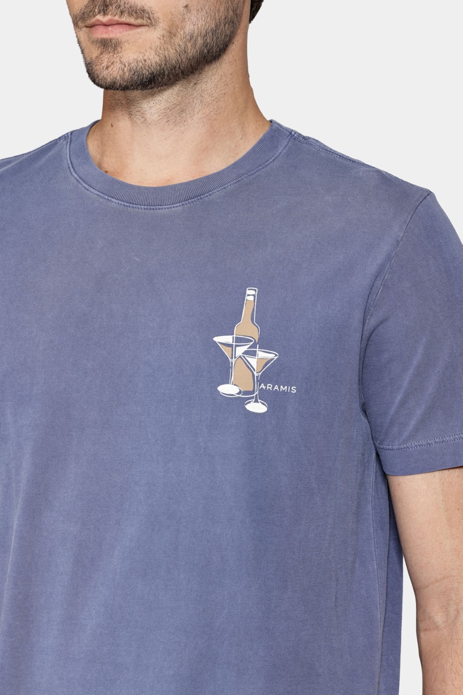 Camiseta Manga Curta Estampa Drink Navy — foto 3 de 5