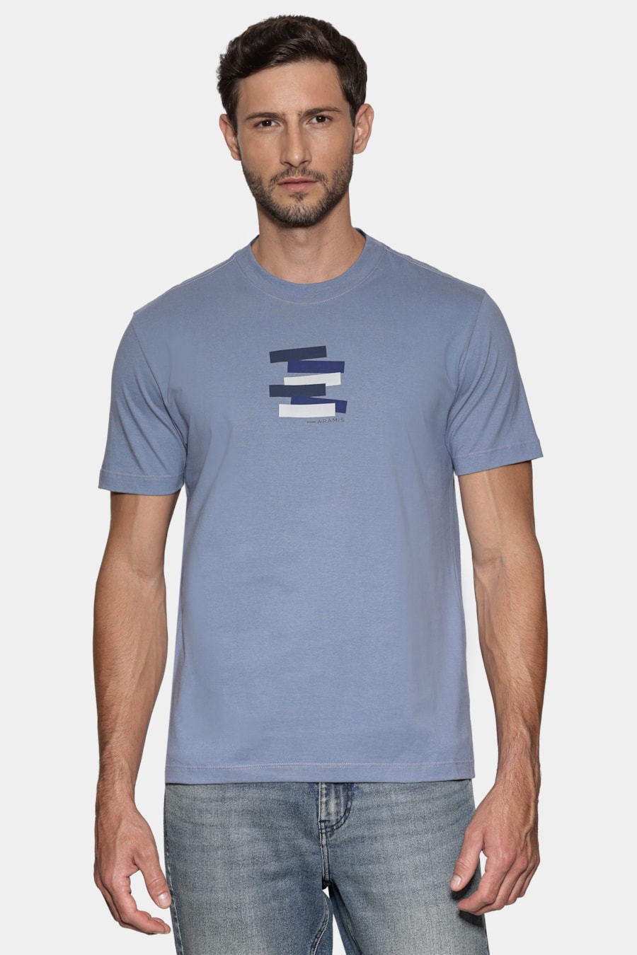 Camiseta Manga Curta Estampa Faixas Aluminio 117 — foto 4 de 5